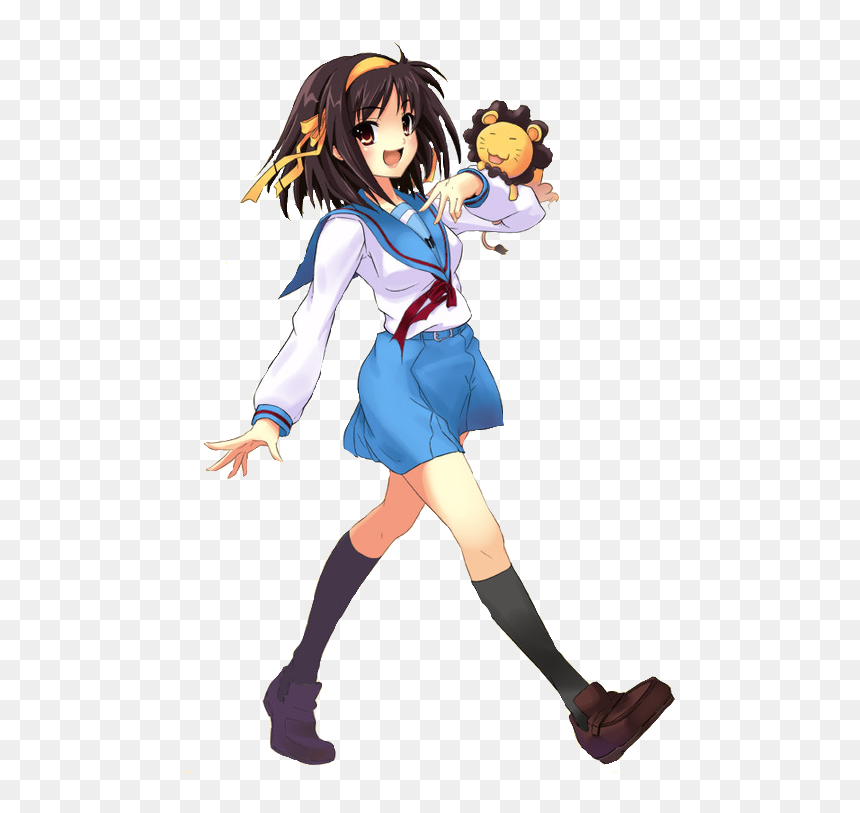 Haruhi Suzumiya Render By Yurippe Sama-d5xreal - Transparent Haruhi Suzumiya Png, Png Download - haruhi suzumiya png