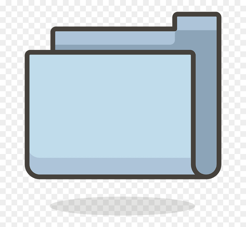 File Folder Emoji Clipart, HD Png Download - file folder png
