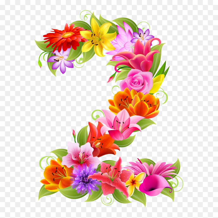 D A E - Clipart Flower Number 2, HD Png Download - swagat png