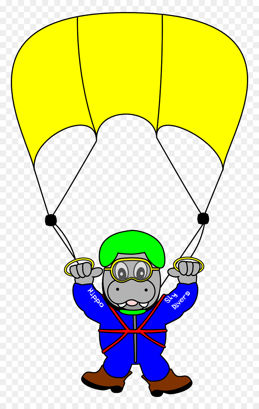 Transparent Diver Png - Cartoon Sky Diver, Png Download - diver png
