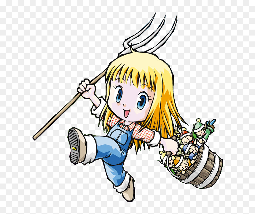 Crops Clipart Harvest Moon - Harvest Moon More Friends Of Mineral Town Claire, HD Png Download - harvest moon png
