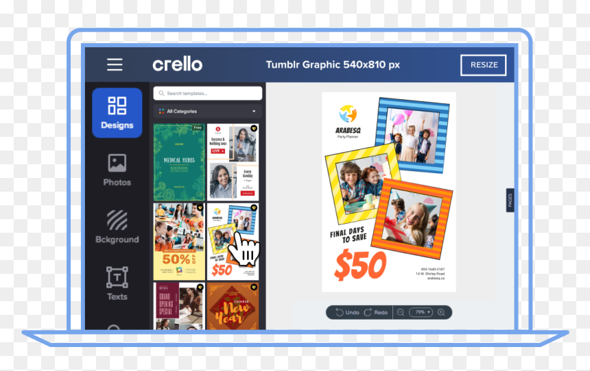 Select Template Screen - Facebook Cover Logo Design, HD Png Download - tumblr words png