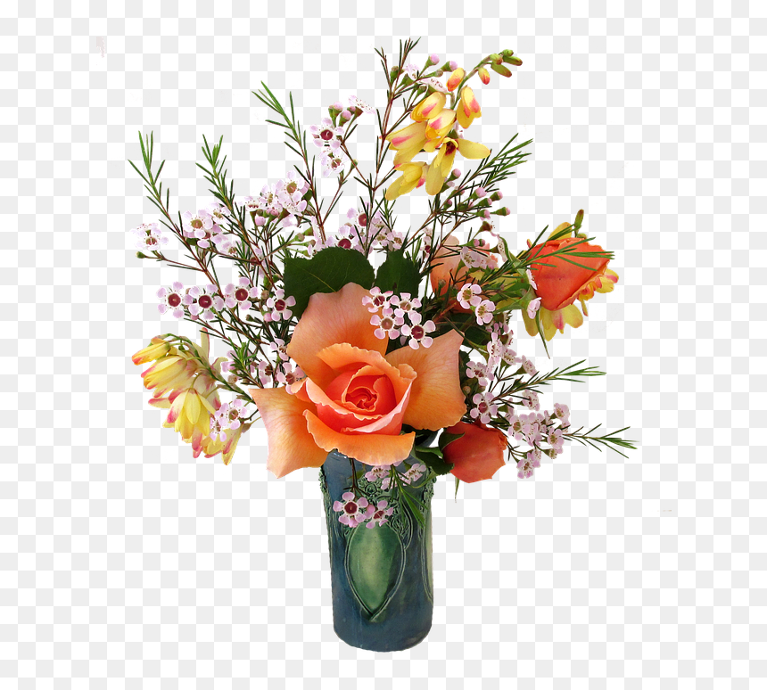 Blumen In Vase Transparent, HD Png Download - flower vase with flowers photography png