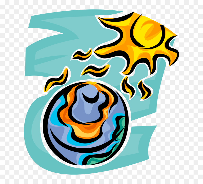 Vector Illustration Of Climate Change Global Warming - Global Warming Vector Png, Transparent Png - climate change png