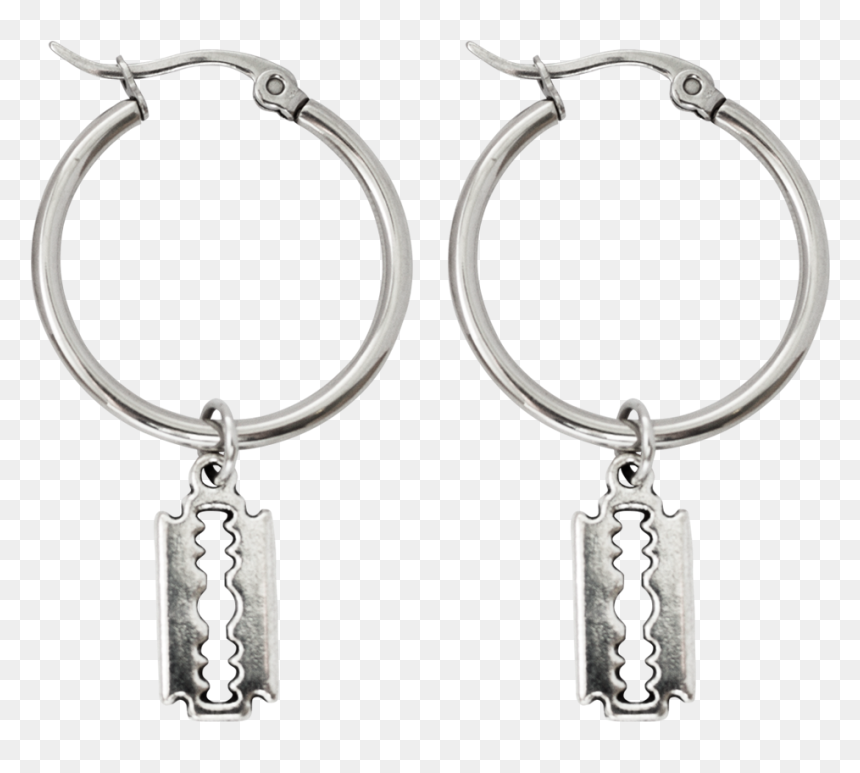 Image Of Broken Hoop Earrings - Earrings, HD Png Download - hoop earrings png