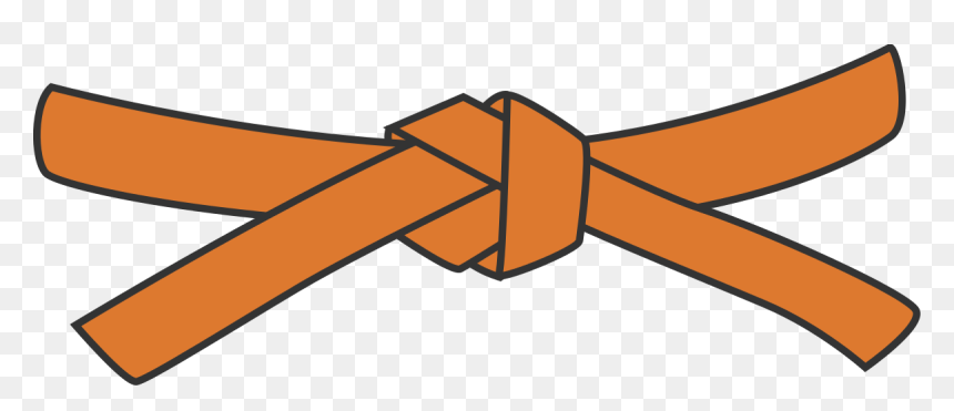 Orange Jiu Jitsu Belt, HD Png Download - belts png