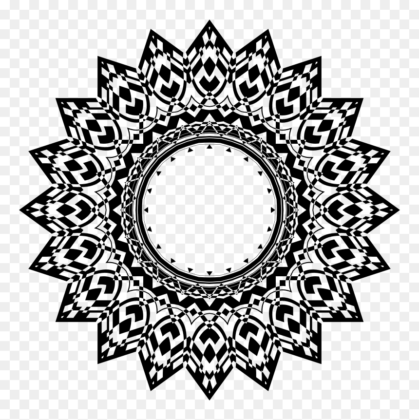 Transparent Mandala Design Png, Png Download - bansuri with peacock feather png