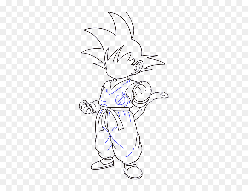 Thumb Image - Goku Drawing, HD Png Download - black kid png
