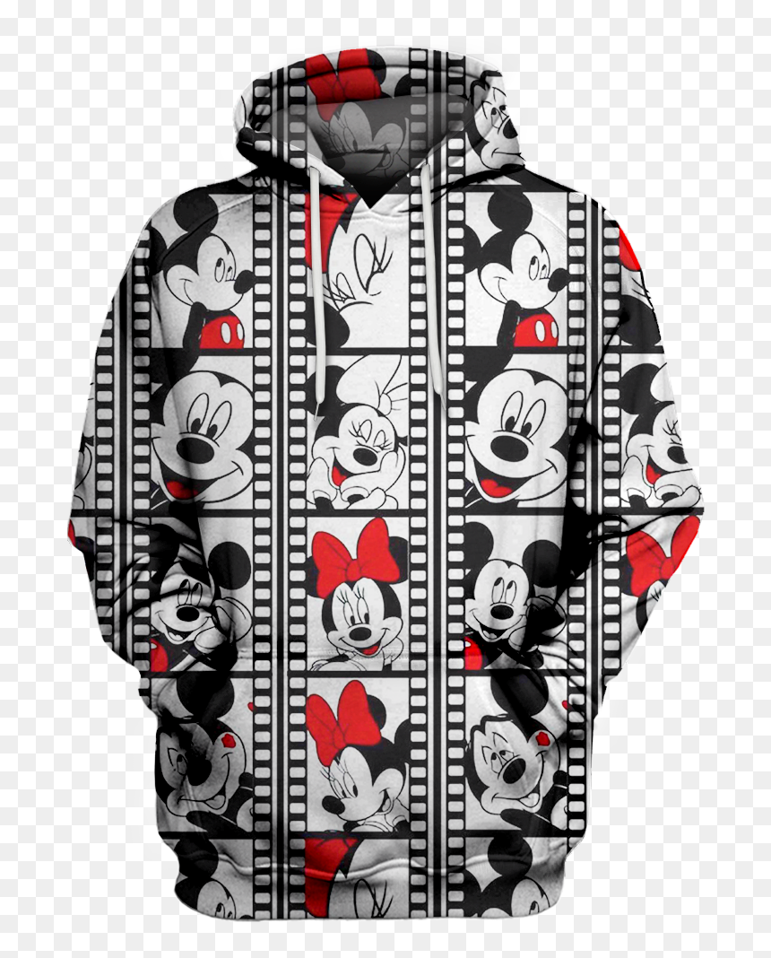 Anime Mickey Minnie Mouse Hoodie 3d - Frogner Park, HD Png Download - mickey mouse 3d png