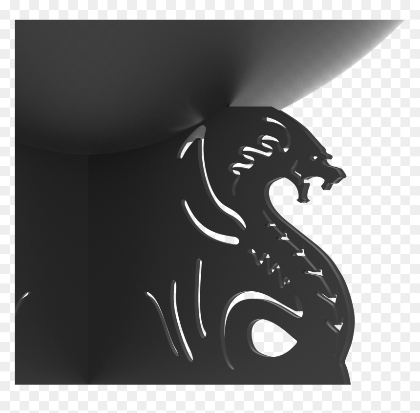 Dragons Fire Bowl On Sturdy Legs With Removable Ash, HD Png Download - fire ash png