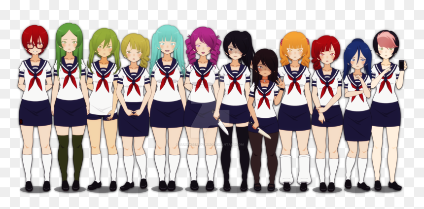 Yandere Simulator / Thedollsgarden - Yandere Chan Character Yandere Simulator, HD Png Download - yandere simulator png