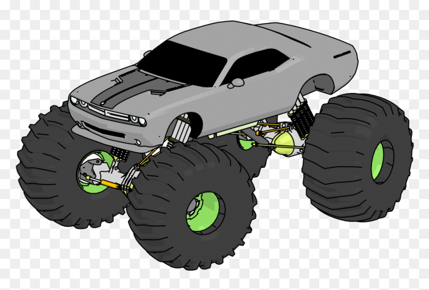 Dodge Challenger Truck Monster Car Clipart Png - Portable Network Graphics, Transparent Png - dodge png