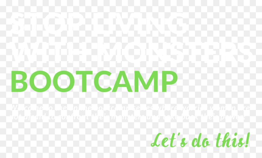 Final V7 Stop Living With Monsters Bootcamp Website, HD Png Download - stop.png