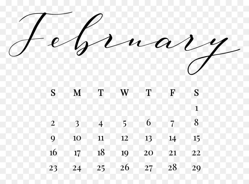 Handwriting, HD Png Download - table calendar png