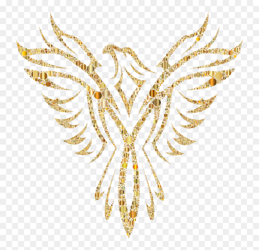 Transparent Firebird Clipart - Eagle Logo Black And White, HD Png Download - phoenix black and white png