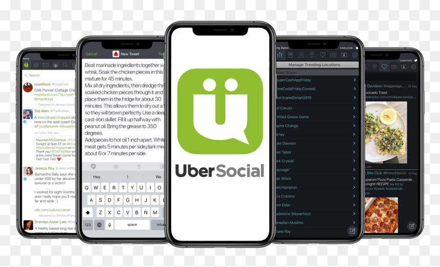 Uber Social, HD Png Download - twitter app logo png