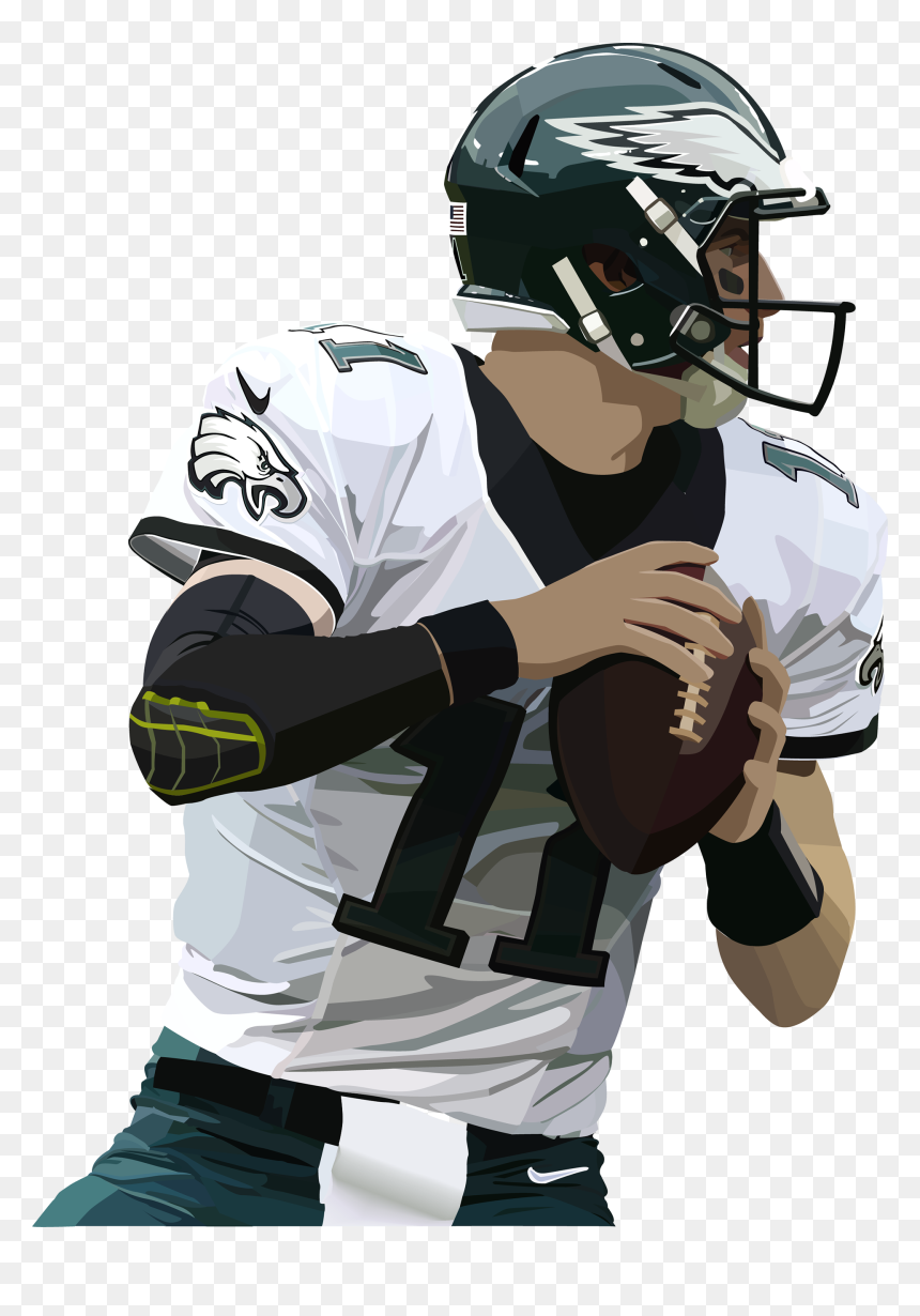 Illustration Of Nfl Player Carson Wentz Of The Philadelphia - Carson Wentz Png, Transparent Png - carson wentz png