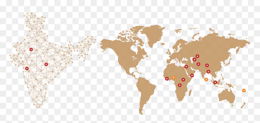Ssh Map-1 - Flat World Map Pink, HD Png Download - vishwakarma god png