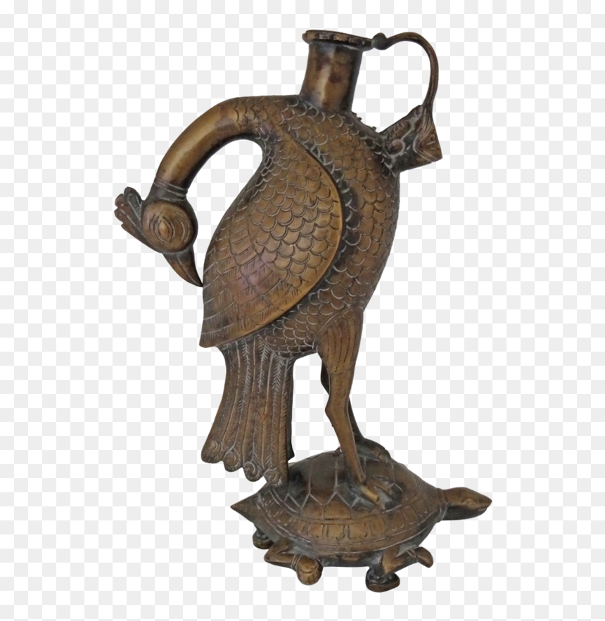 Decorative Brass Peocock Flower Vase Showpiece, 8 X - Bronze Sculpture, HD Png Download - modern flower vase png