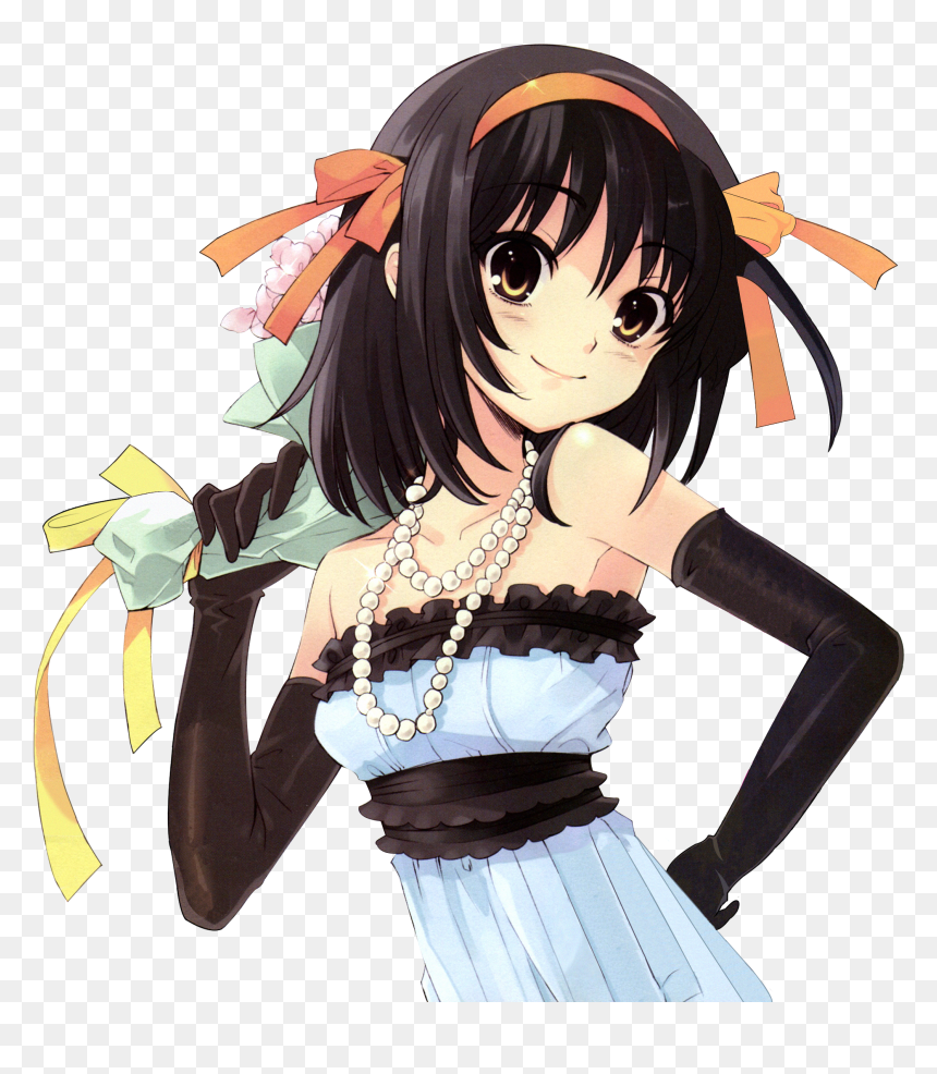 Download Larger Version - Chibi Haruhi Suzumiya 1, HD Png Download - haruhi suzumiya png