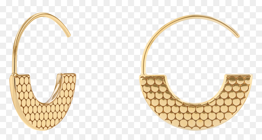 Movado Textured Hoop Earrings - Earrings, HD Png Download - hoop earrings png