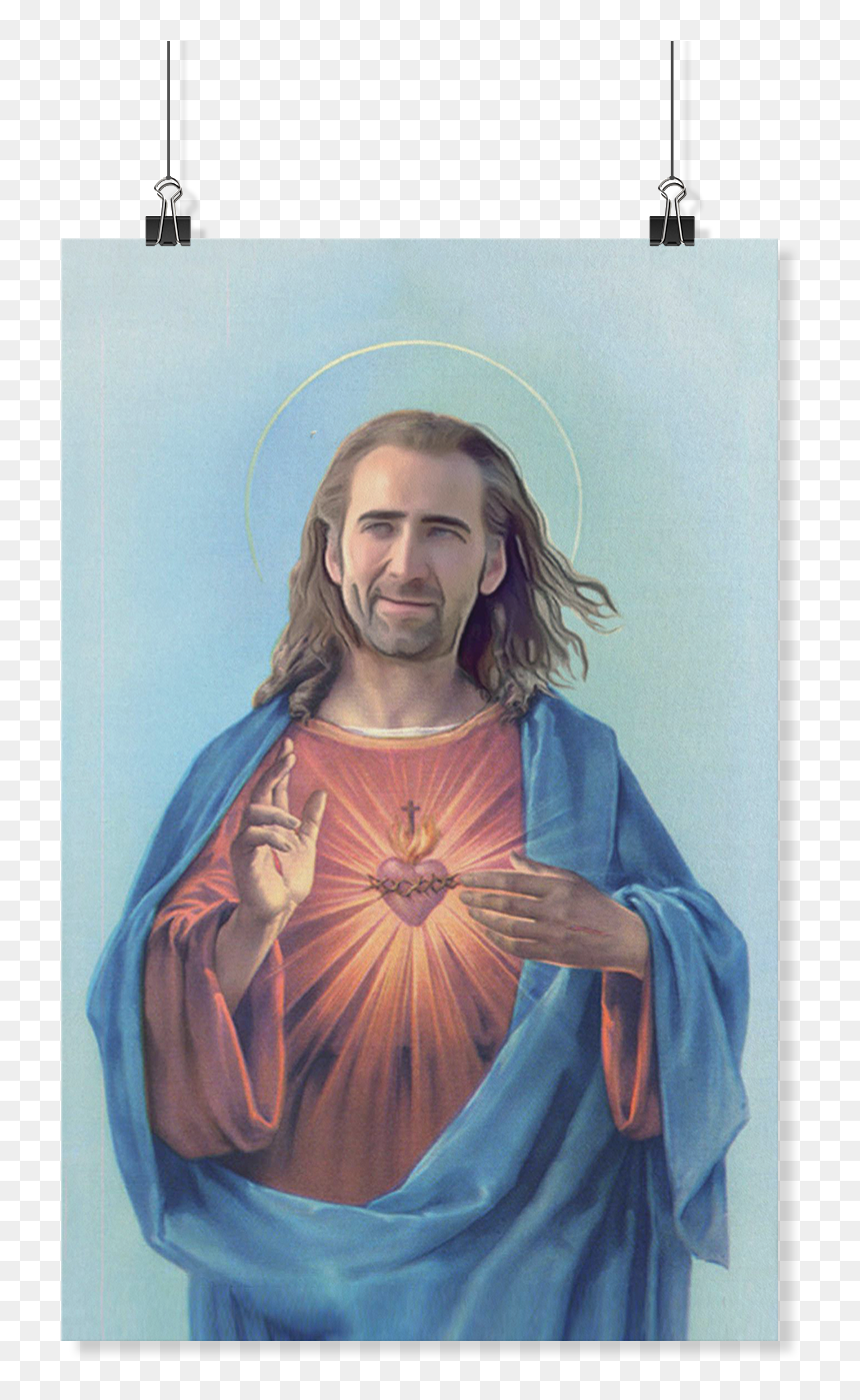 Nicolas Cage Jesus, HD Png Download - nicholas cage png