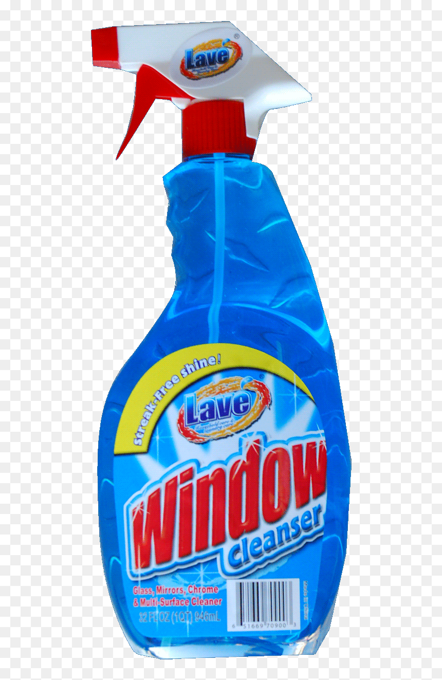 Use Window Cleaner On Dye Stains On Skin After Dying - Bottle, HD Png Download - windex png