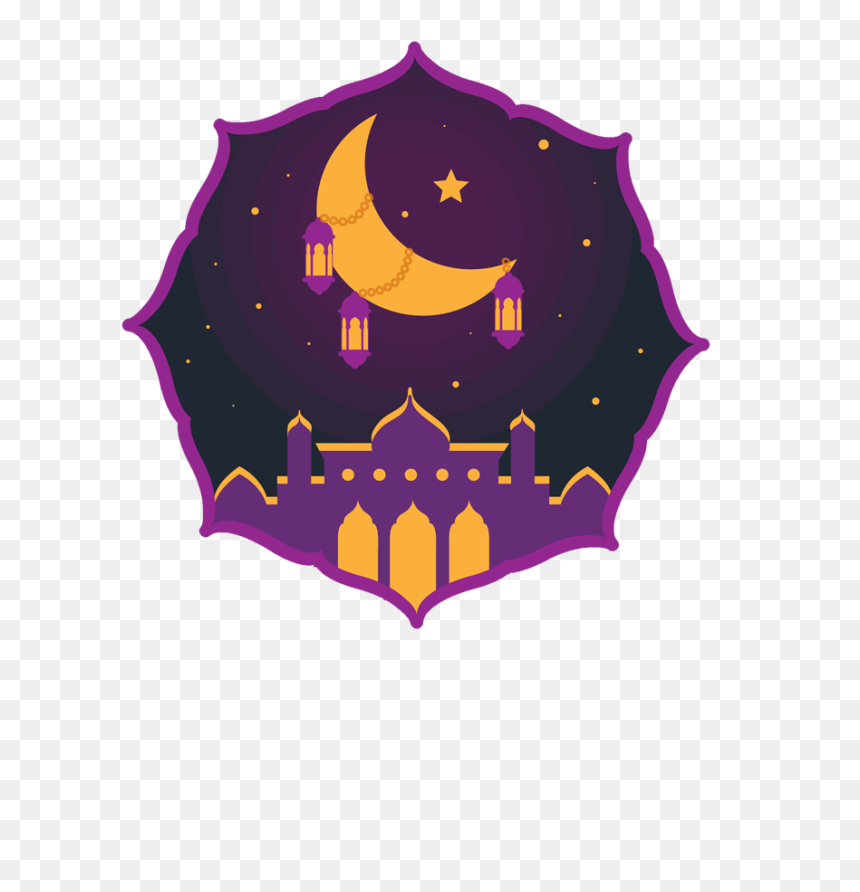 Bakra Eid Vectors Png - Ramadan Background Purple, Transparent Png - bakra png