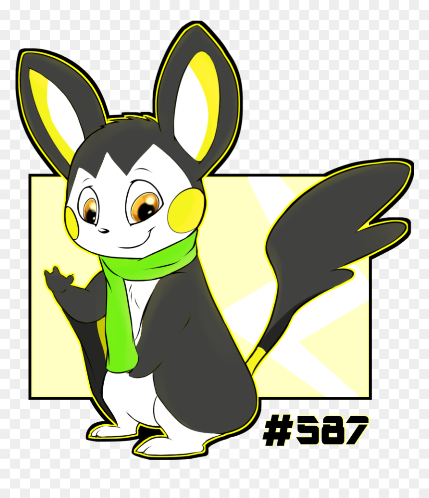 Literally An Emolga - Cartoon, HD Png Download - emolga png