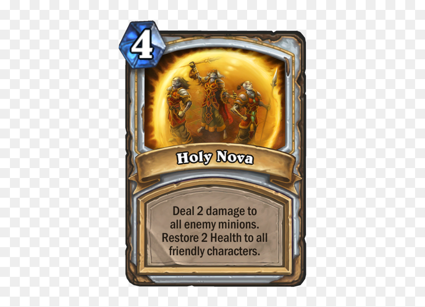Blizzard Hearthstone Heroes Of Warcraft - Holy Nova Hearthstone, HD Png Download - warcraft png
