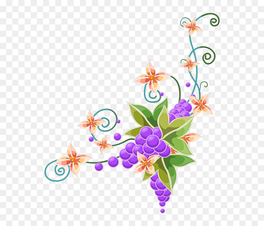 Transparent Purple Butterfly Clipart - Border Background Design Nature, HD Png Download - flower and butterfly border design png