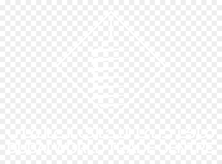 Dubai World Trade - Johns Hopkins Logo White, HD Png Download - paper scroll design png