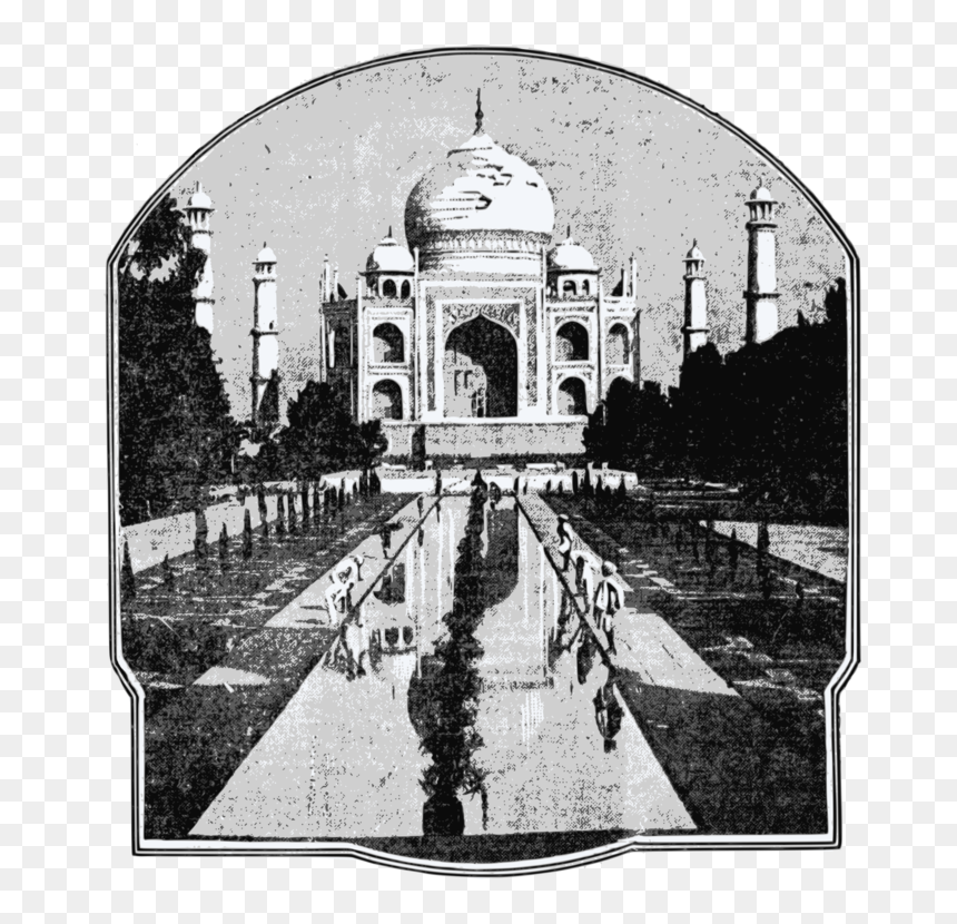 Photography - تاج محل قديم, HD Png Download - taj mahal vector png