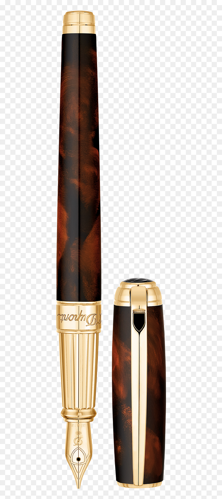 Dupont Roller Ball Atelier Large Brown, HD Png Download - old pen png