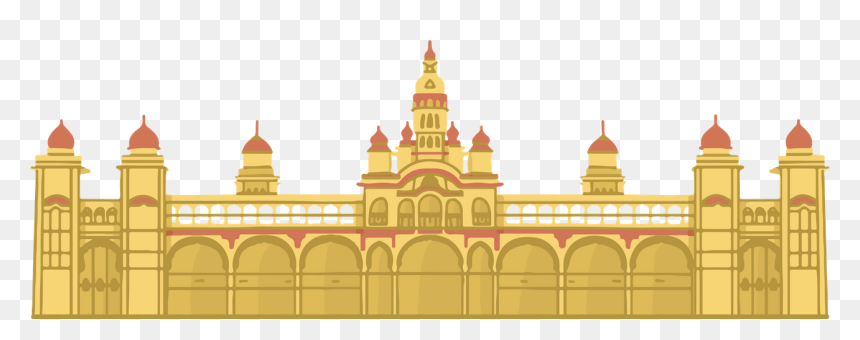 Amba Vilas Palace, HD Png Download - taj mahal vector png
