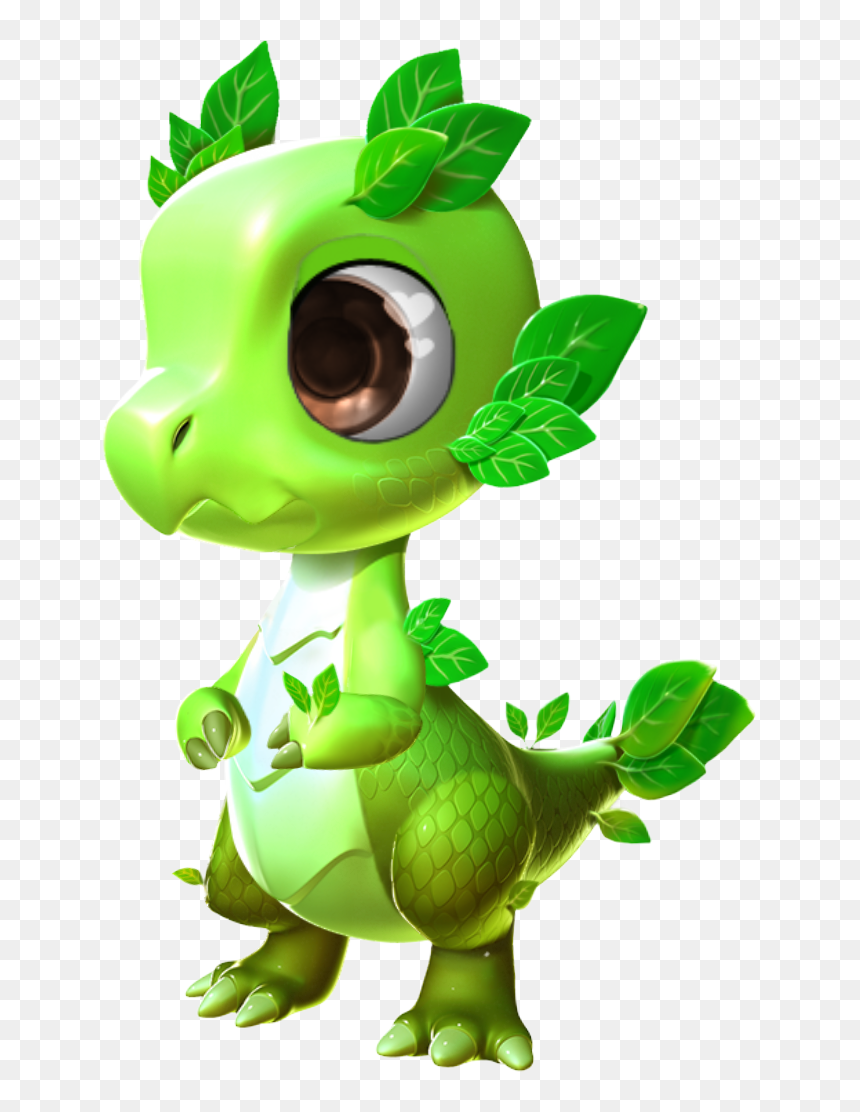 Leaf Dragon Baby - Baby Leaf Dragon From Dragon Mania Legends, HD Png Download - baby dragon png