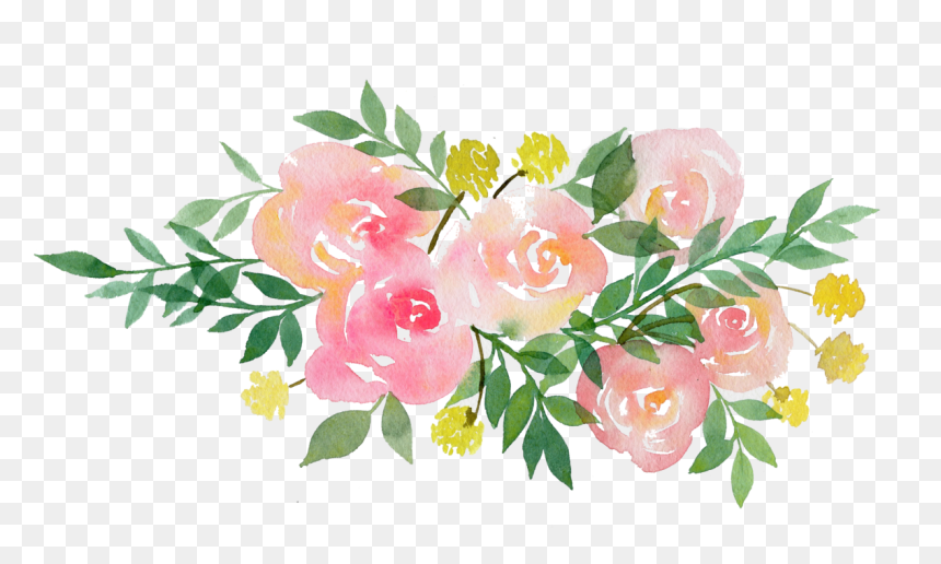 Perfect Wedding Flower Garland Clipart 34 Inspirational - Floral Garland Clip Art, HD Png Download - wedding rose flower png