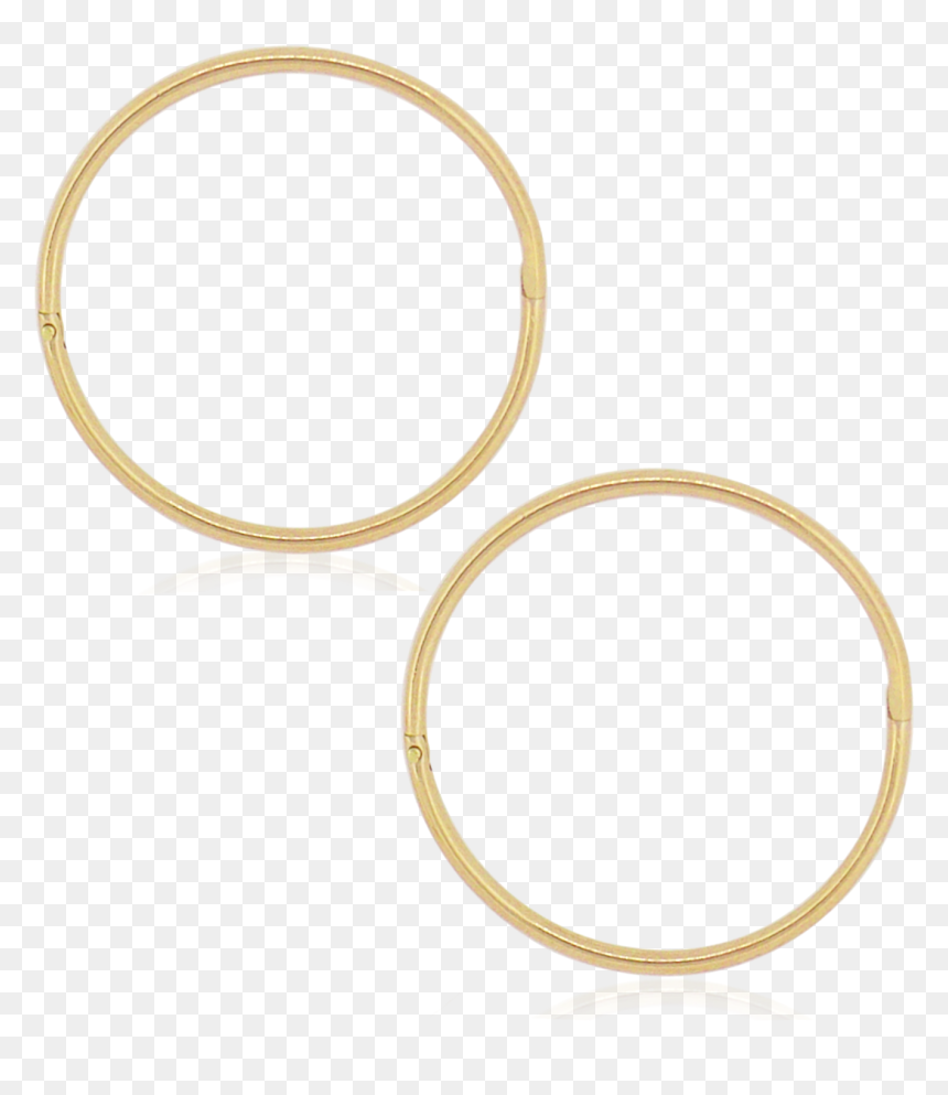 Jumbo Plain Sleeper Hoop Earrings In 22ct Gold, HD Png Download - hoop earrings png