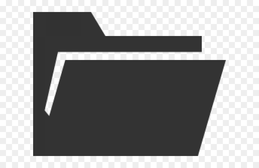 Black And White Folder Icons, HD Png Download - black folder png