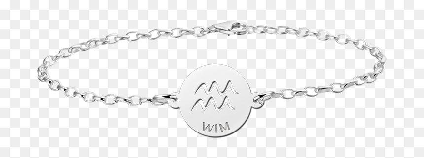 Gouden Armband Met Naam Dames, HD Png Download - aquarius symbol png