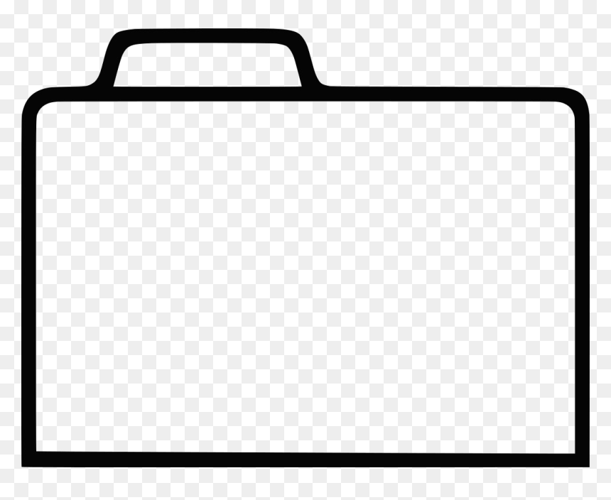 Briefcase, HD Png Download - black folder png