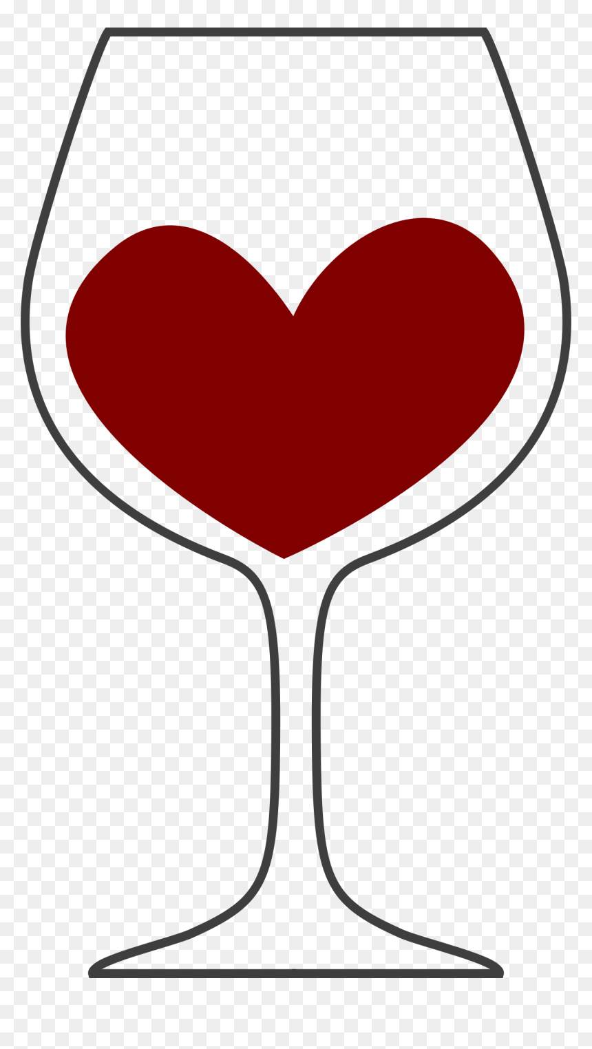 Heart, HD Png Download - wine bottle outline png