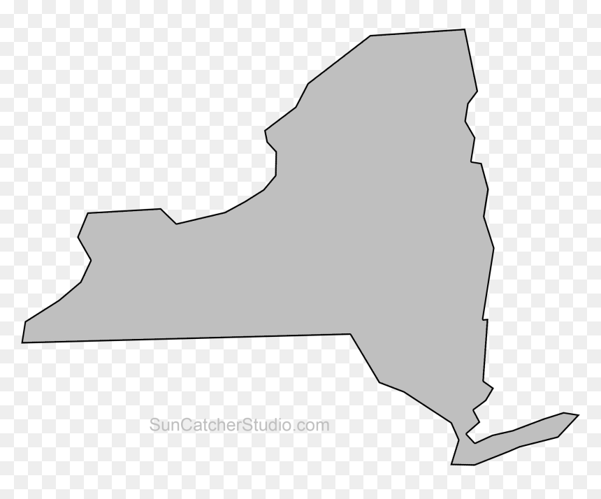 New York Map Shape, HD Png Download - arkansas outline png