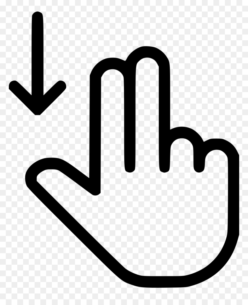 Swipe Left Right Icon, HD Png Download - scroll icon png