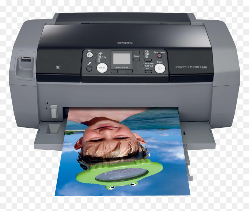 Epson Stylus Photo R245, HD Png Download - printer icons png