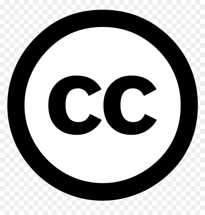 Creative Commons Logo, HD Png Download - white png icons