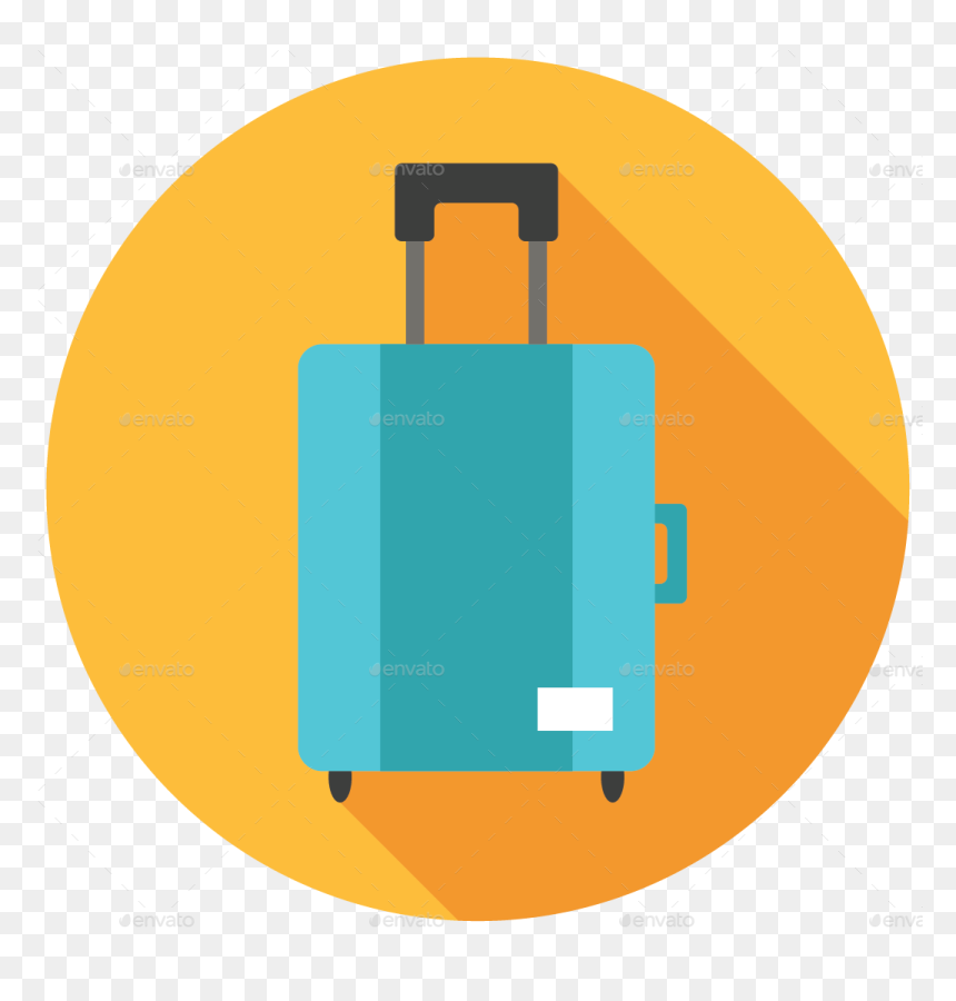 Suitcase Icon Flat Png, Transparent Png - 256x256 png images