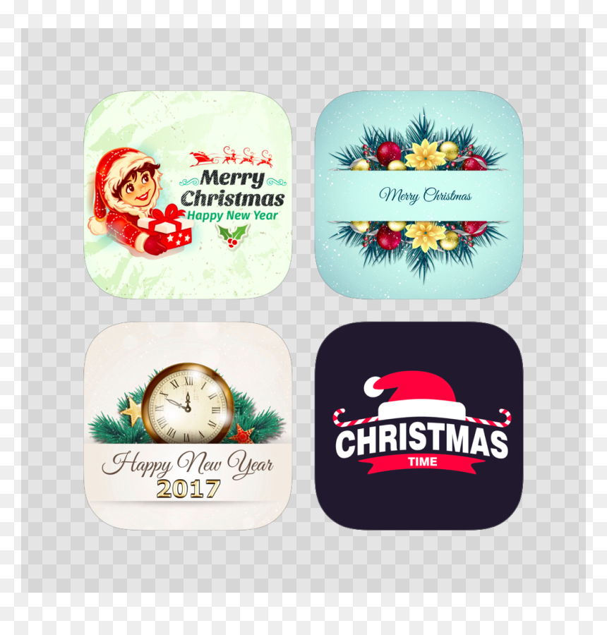 Label, HD Png Download - merry christmas 2017 png