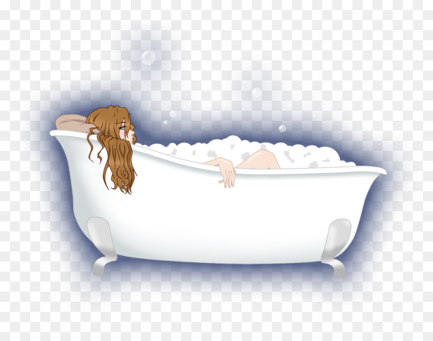Bubble Bath, HD Png Download - bath tub png
