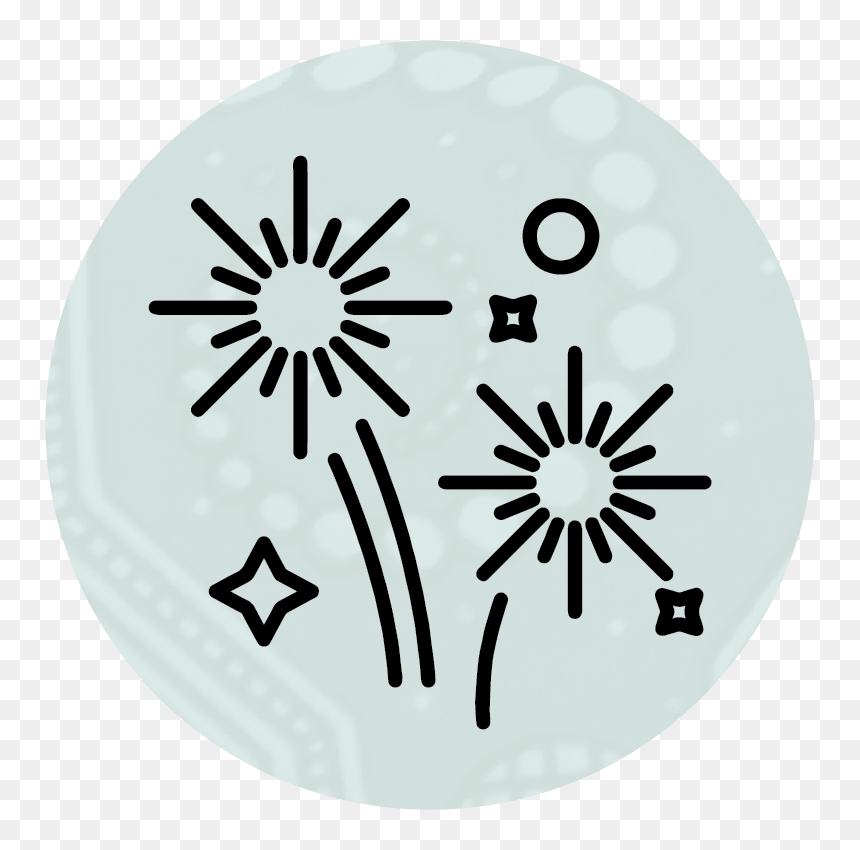 Firework Vector Line, HD Png Download - celebration icon png